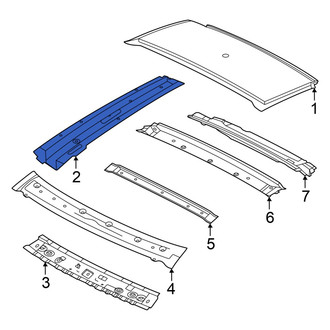 Nissan OE - Left Roof Panel Reinforcement
