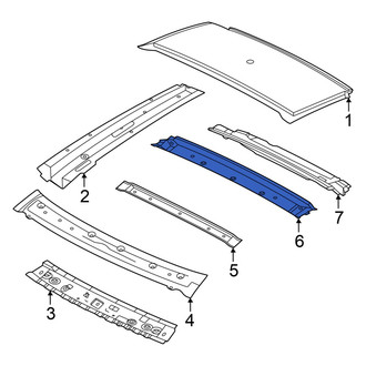 Nissan OE - Rear Roof Bow