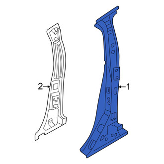 Nissan OE - Left Body B-Pillar Reinforcement