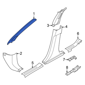 Nissan OE - Left Body A-Pillar Trim Panel