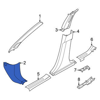 Nissan OE - Left Kick Panel Trim