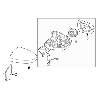 Nissan OE - Front Door - Outside Mirrors (W/O Heated)