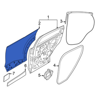 Nissan OE - Rear Left Outer Door Outer Panel