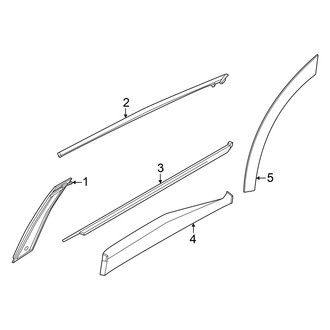 Nissan OE - Rear Door - Exterior Trim