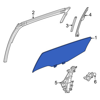 Nissan OE - Front Left Door Glass
