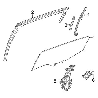 Nissan OE - Rear Door - Glass & Hardware