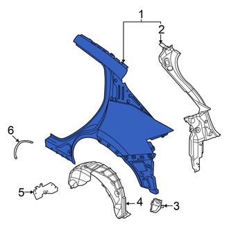Nissan OE - Rear Left Inner Quarter Panel