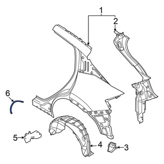 Nissan OE - Left Quarter Panel Seal