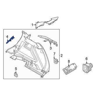 Nissan OE - Rear Left Interior Quarter Panel Trim Panel Access Cover