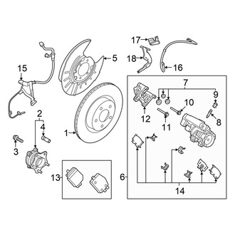 Nissan OE - Rear Suspension - Brake Components