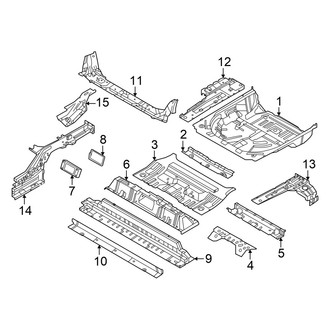 Nissan OE - Rear Body & Floor - Floor & Rails