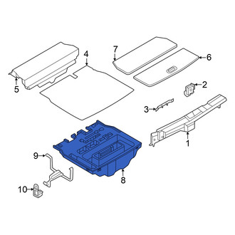 Nissan OE - Rear Trunk Floor Storage Box