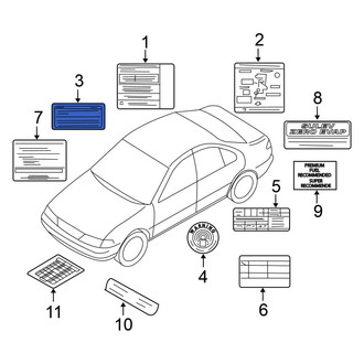 Nissan OE - Air Bag Information Label