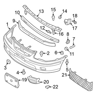 Nissan OE - Front Bumper - Bumper & Components