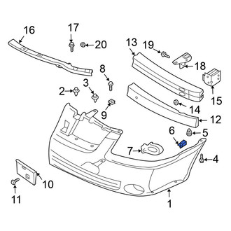 Nissan OE - Front Bumper Cover Bracket