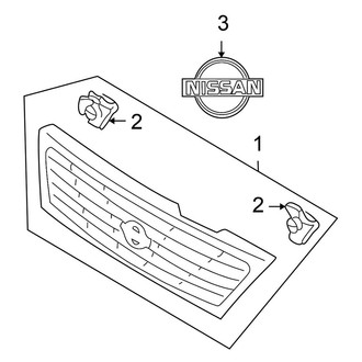 Nissan OE - Grille & Components (CA / GXE / XE)