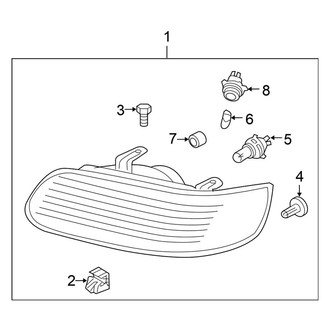 Nissan OE - Front Lamps - Headlamp Components