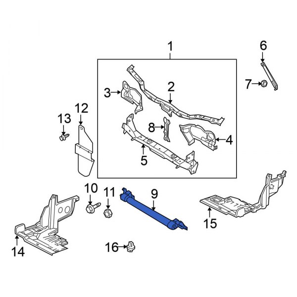 Radiator Support Panel Reinforcement