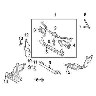 Nissan OE - Radiator Support (CA / GXE / GXE Sport / XE)