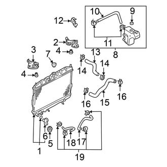Nissan OE - Cooling - Radiator & Components (1.8L)