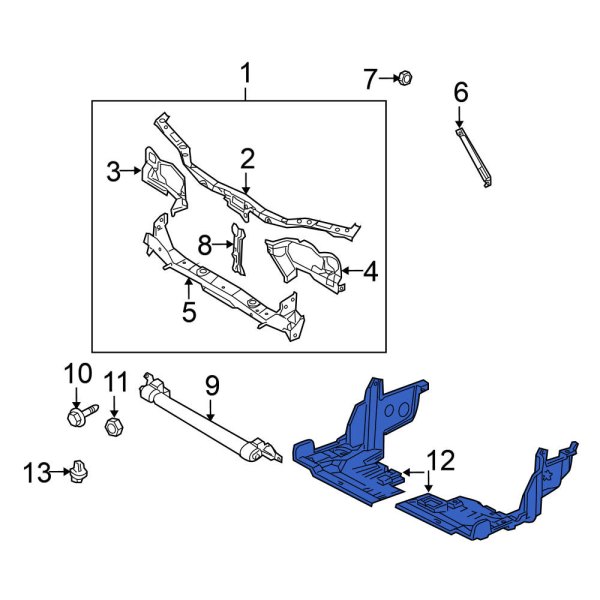 Radiator Support Splash Shield