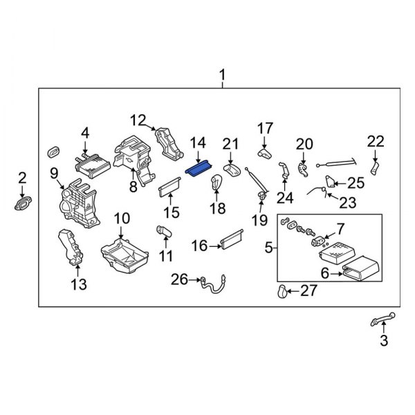 HVAC Mode Door