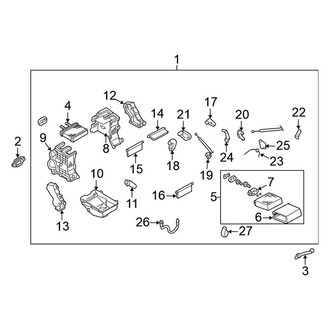 Nissan OE - Air Conditioner & Heater - Evaporator & Heater Components