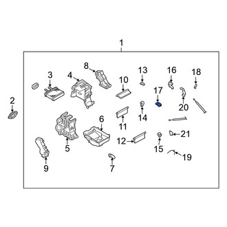 Nissan OE - Inner HVAC Recirculation Door Actuator Link