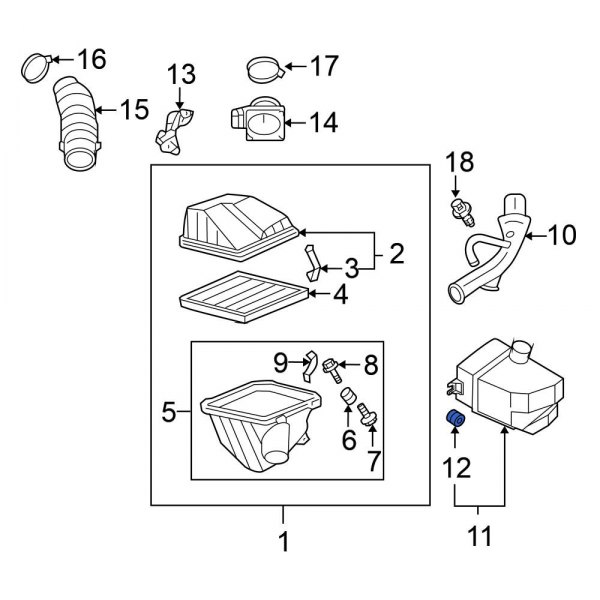 Engine Air Intake Resonator Insulator