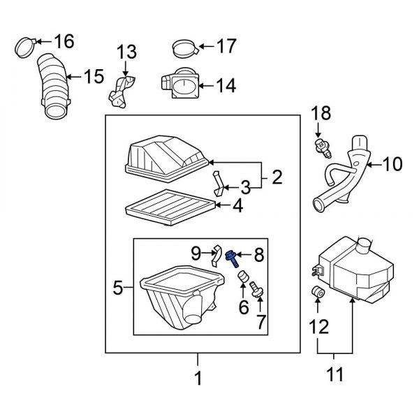 Air Filter Housing Bolt