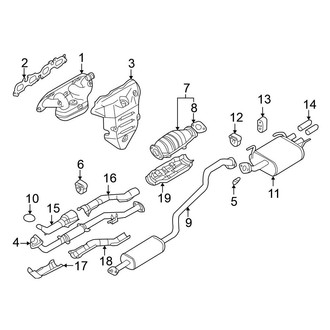 Nissan OE - Exhaust System - Exhaust Components (SE)