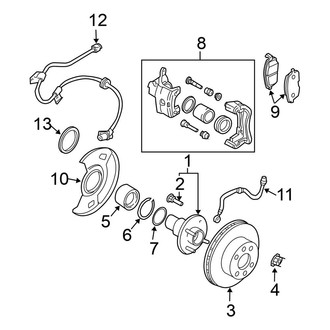 Nissan OE - Front Suspension - Brake Components