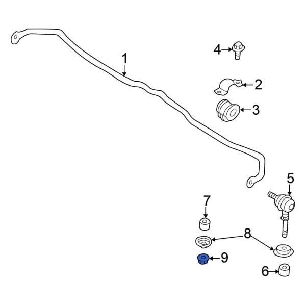 Suspension Stabilizer Bar Link Nut