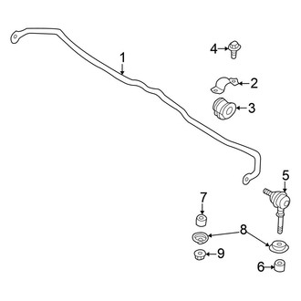 Nissan OE - Front Suspension - Stabilizer Bar & Components