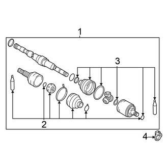 Nissan OE - Front Suspension - Drive Axles (SE-R Automatic Tr)