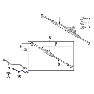 Nissan OE - Front Left Power Steering Line