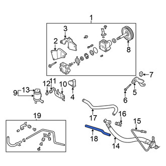 Nissan OE - Power Steering Return Hose