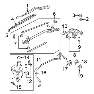 Nissan OE - Windshield - Wiper & Washer Components