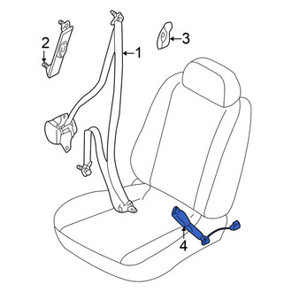 Nissan OE - Front Left Seat Belt Receptacle