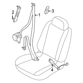 Nissan OE - Restraint Systems - Front Seat Belts