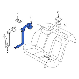 Nissan OE - Rear Outer Seat Belt Lap and Shoulder Belt