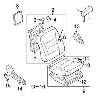 Nissan OE - Seats & Tracks - Front Seat Components