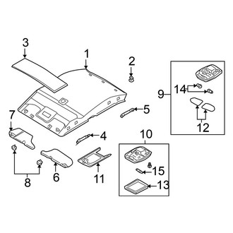 Nissan OE - Roof - Interior Trim (W/O Sunroof)