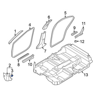 Nissan OE - Kick Panel Retainer