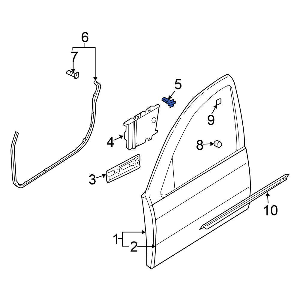 Nissan OE 808977J100 Door Panel Insulation Clip