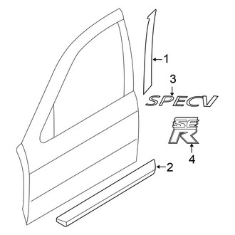 Nissan OE - Front Door - Exterior Trim