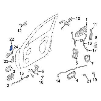 Nissan OE - Front Lower Door Hinge