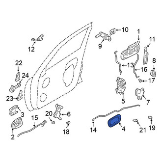 Nissan OE - Front Left Outer Interior Door Handle Trim