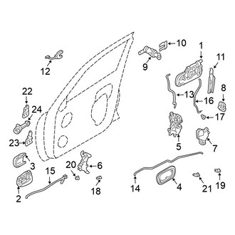Nissan OE - Front Door - Lock & Hardware