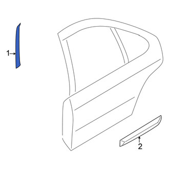 Nissan OE - Rear Right Black Out Tape